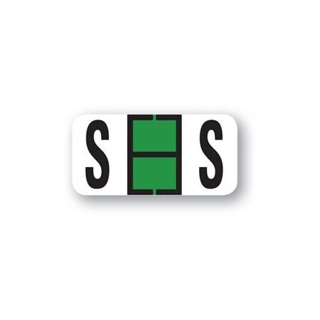 Asp File Right Color-Code Alphabet Labels - Ringbook, 1 Each: S 385-S